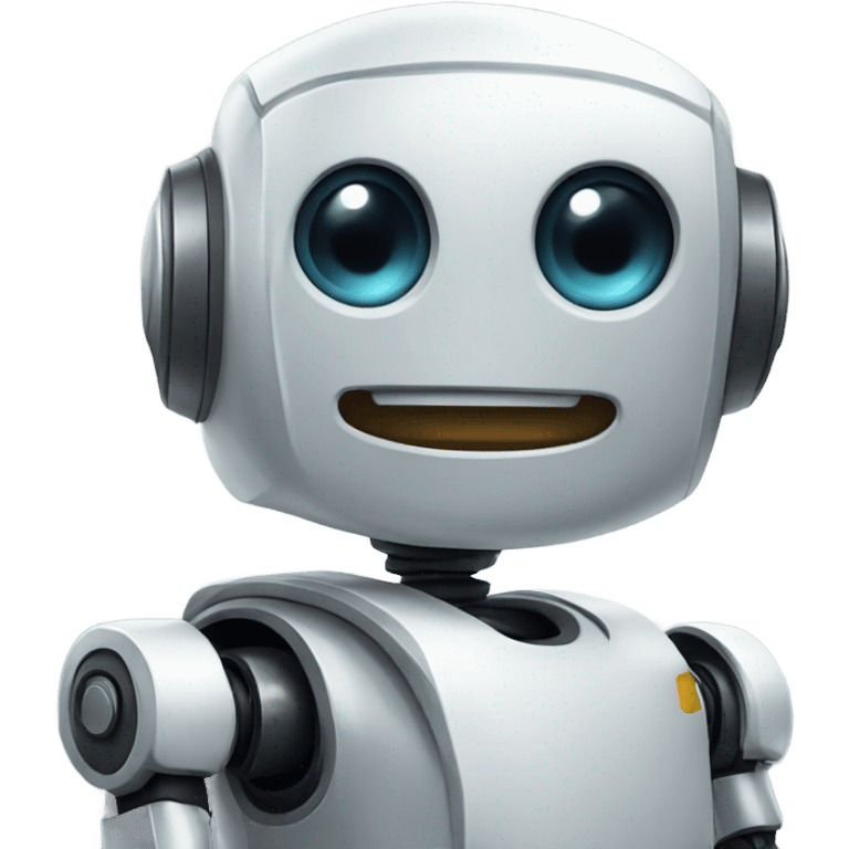 Friendly robot emoji