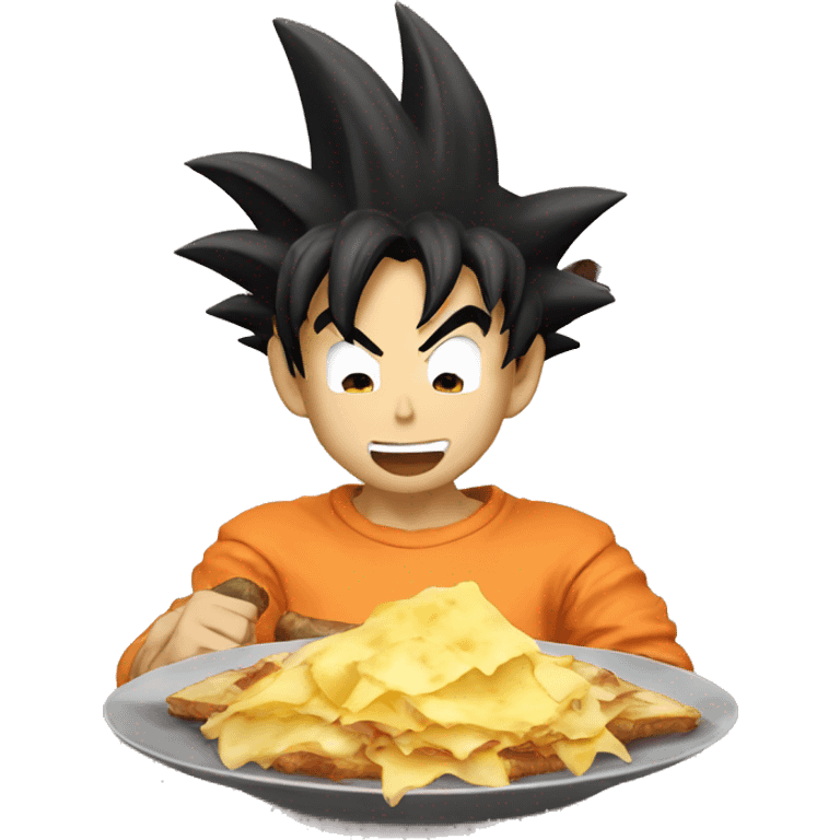 Goku eat tartiflette emoji