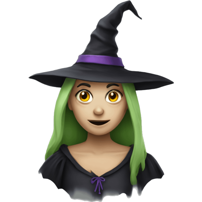 Creepy witch emoji