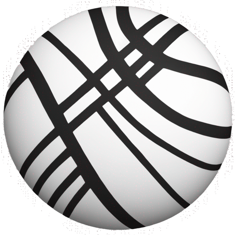 basketball emoji without colors just in black and white emoji