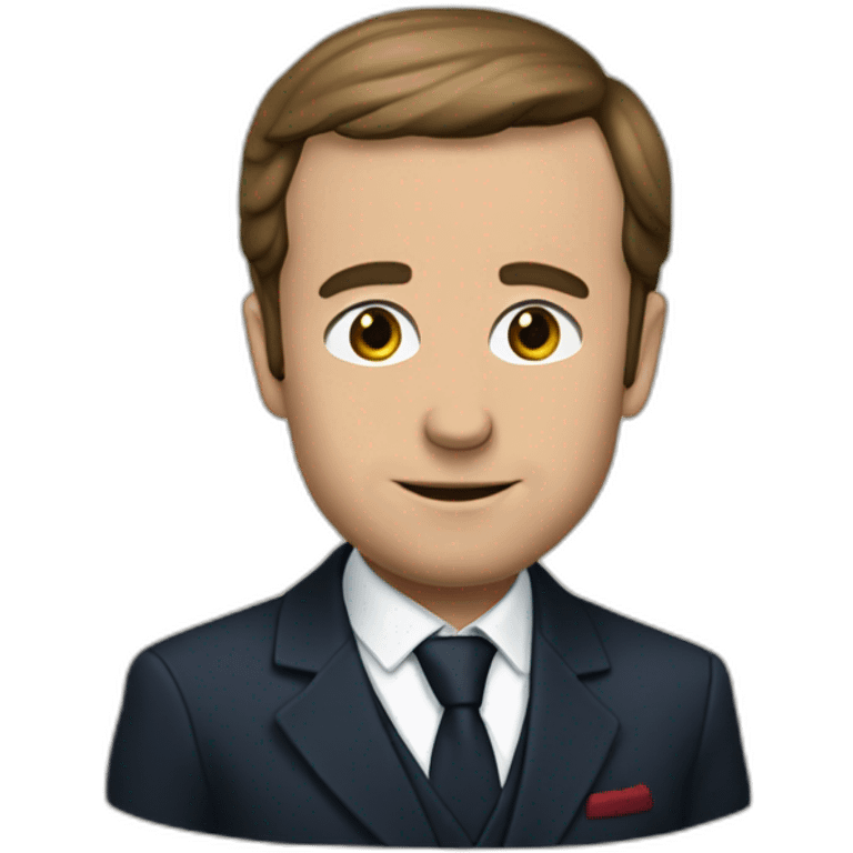 Macron pleure emoji