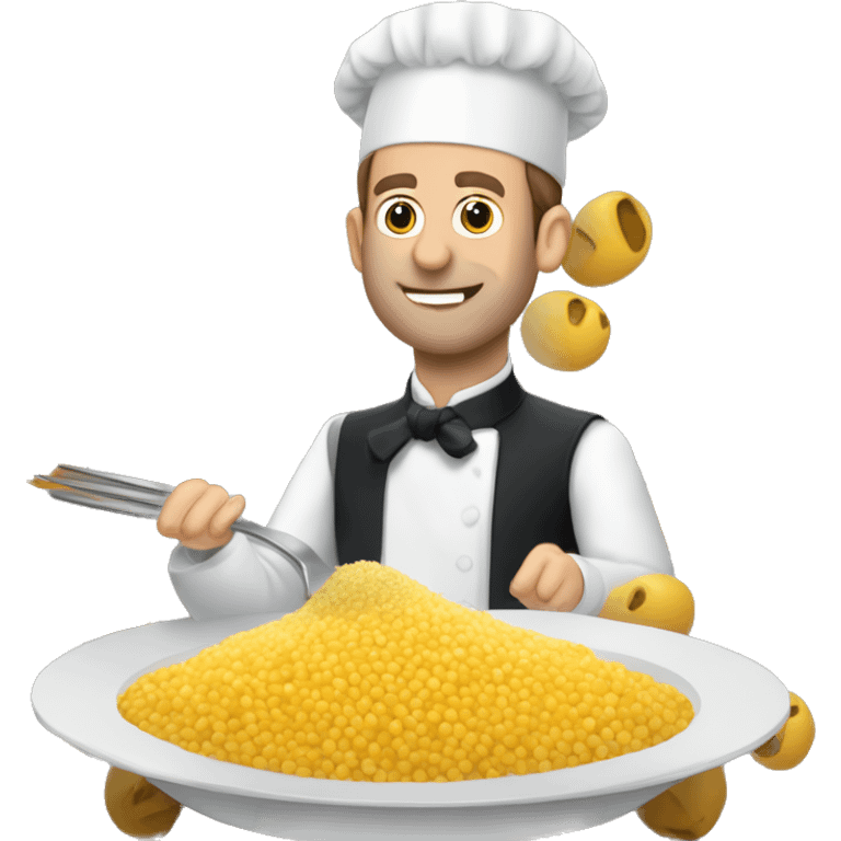 Macron qui mange du couscous emoji