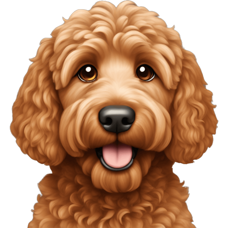 Red Goldendoodle emoji