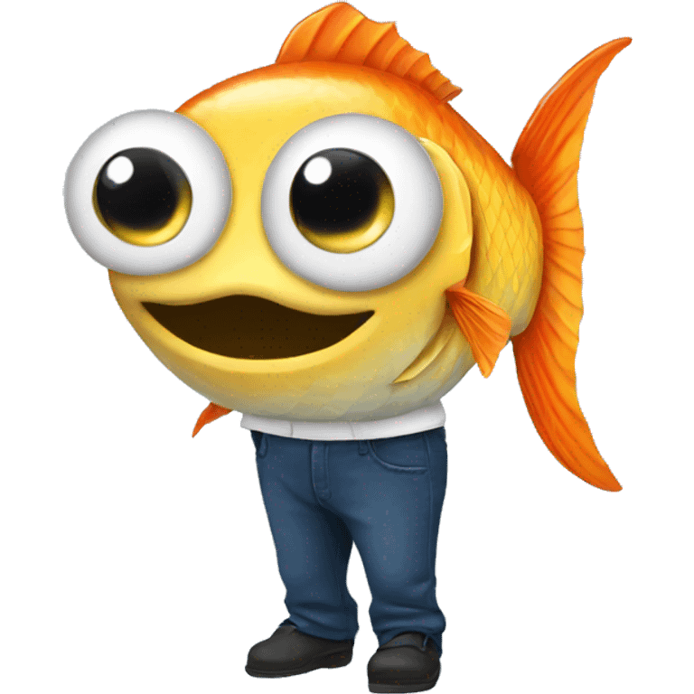 Fish with pants emoji