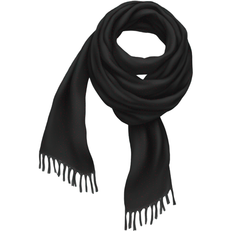 Black scarf emoji