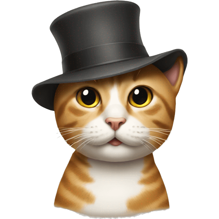 cat wearing hat  emoji