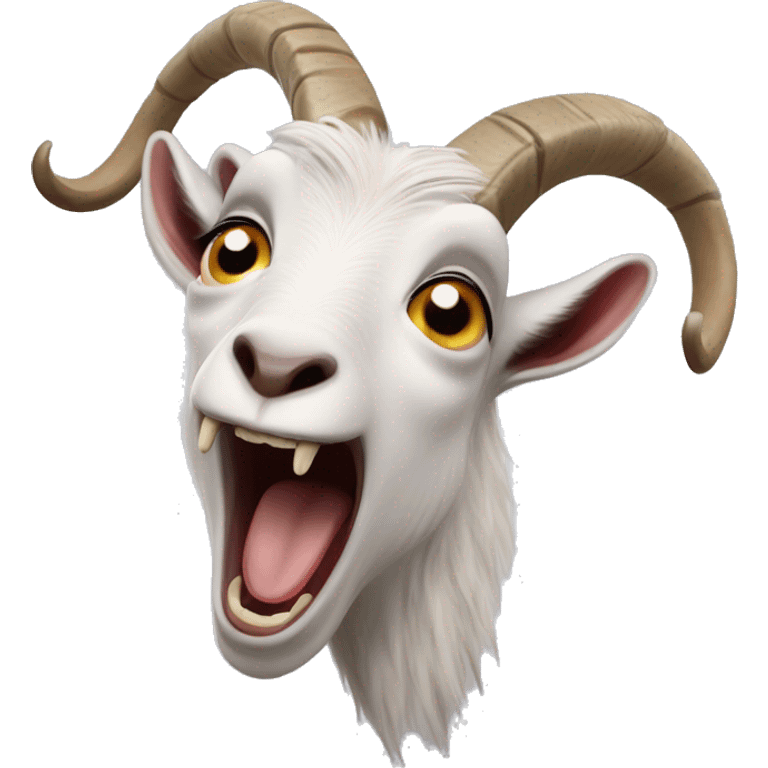 Screaming goat ￼ emoji