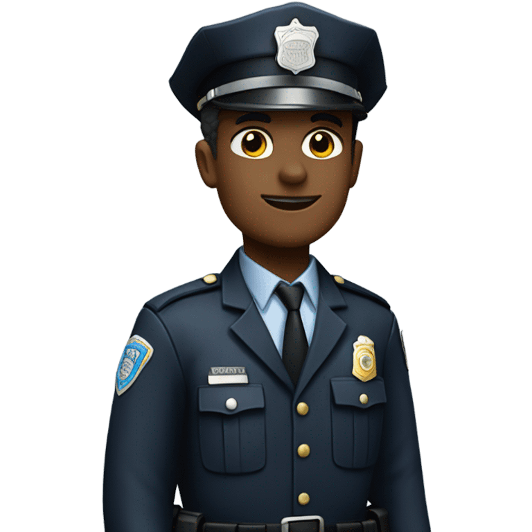 Police man standing emoji