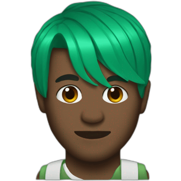 Frank ocean with green hair emoji