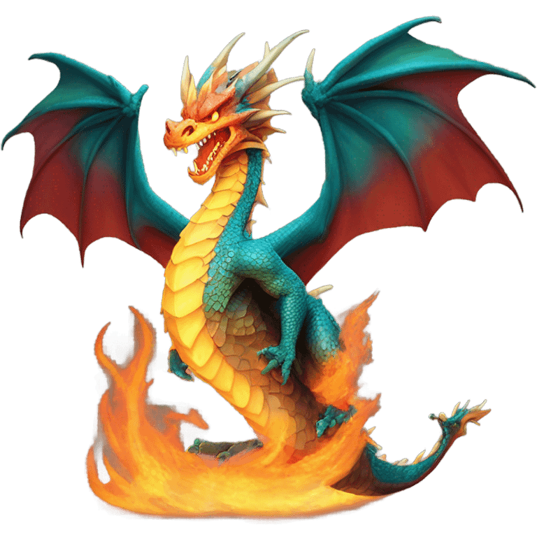 Fire breathing dragon  emoji