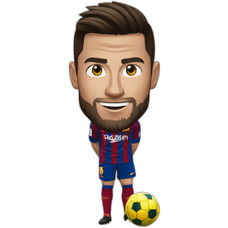 Cr7 marchant sur messi emoji