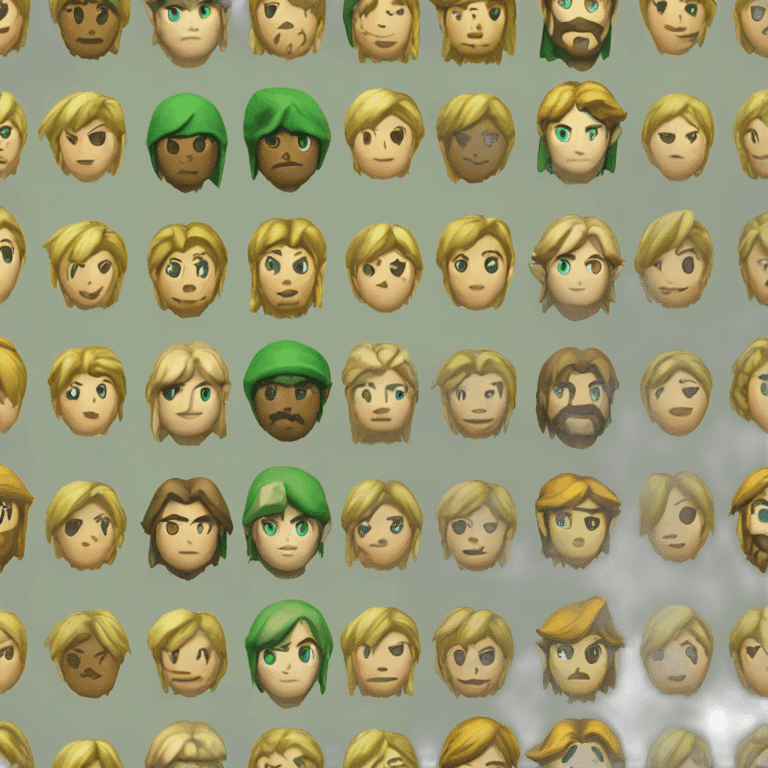 Link on zelda emoji