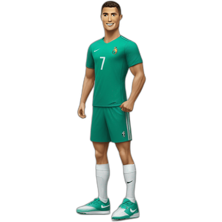 Cristiano Ronaldo with Nike tee shirt emoji