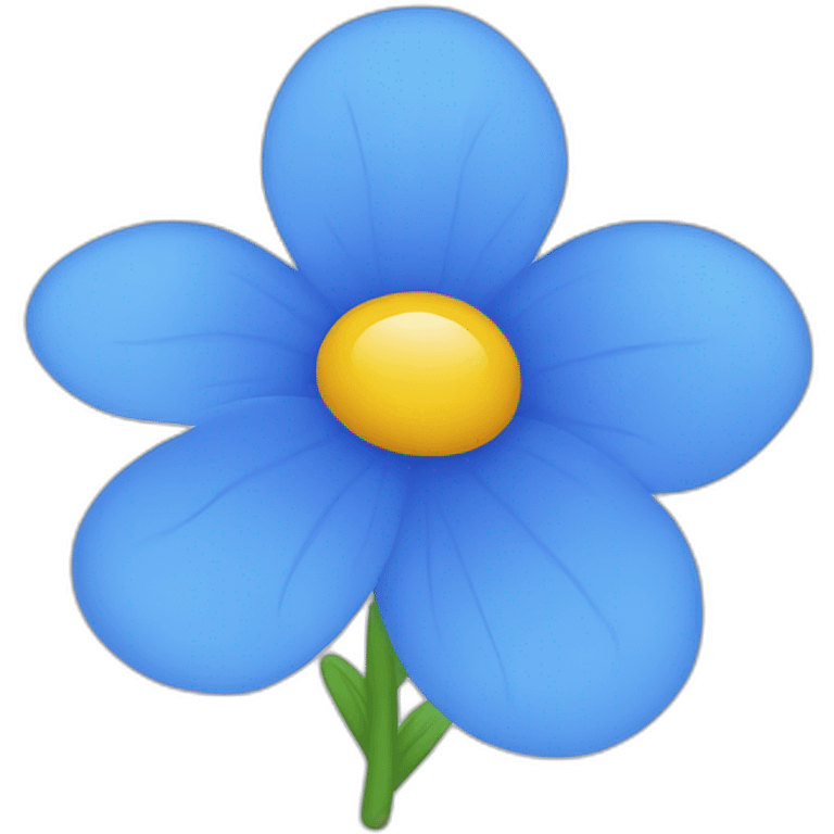 Blue flower with text “RusVisc” emoji