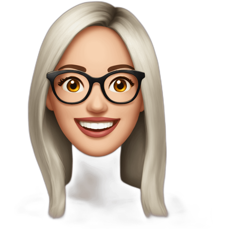 megan-fox-sonriente-con-lentes-amarca a una bebé emoji