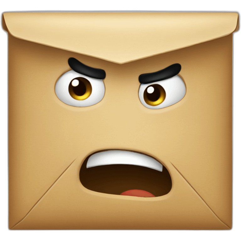 Angry mail emoji