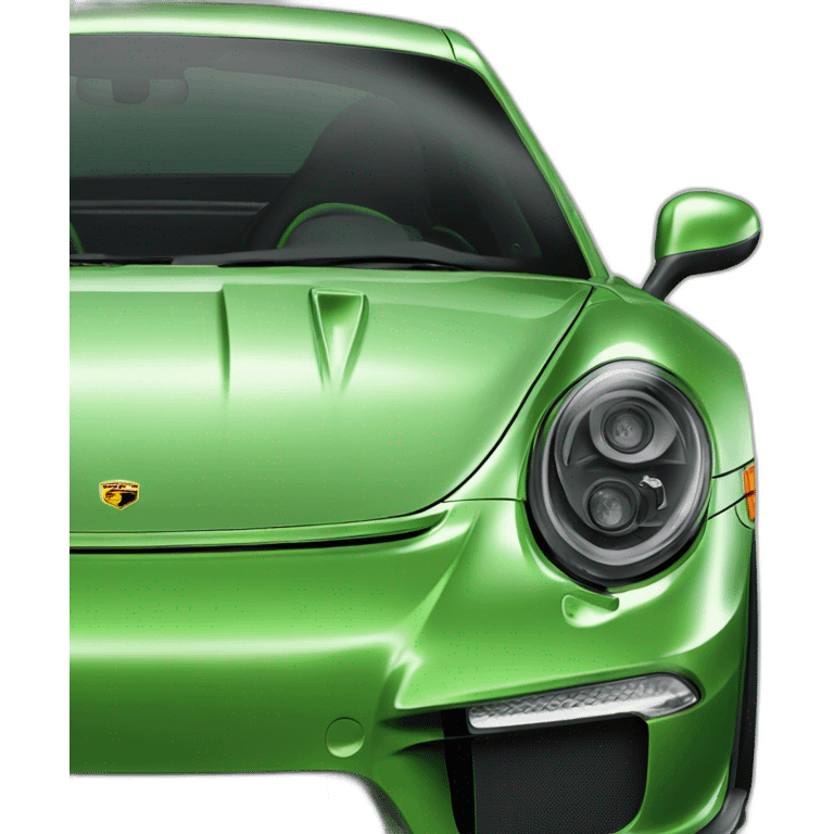 green Porsche 911 gt3 rs emoji