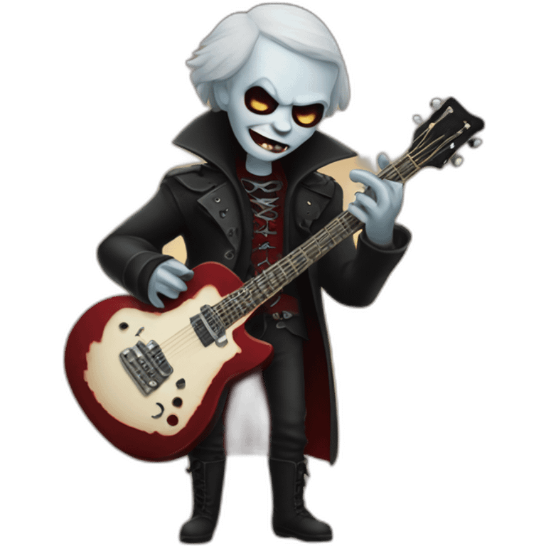 vampir with guitar emoji