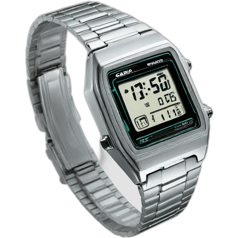 Casio watch silver emoji