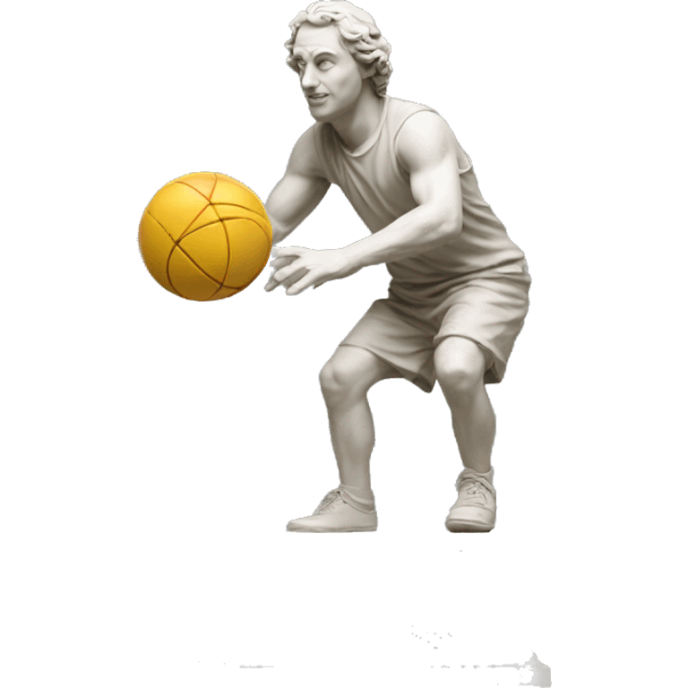 staue with ball emoji