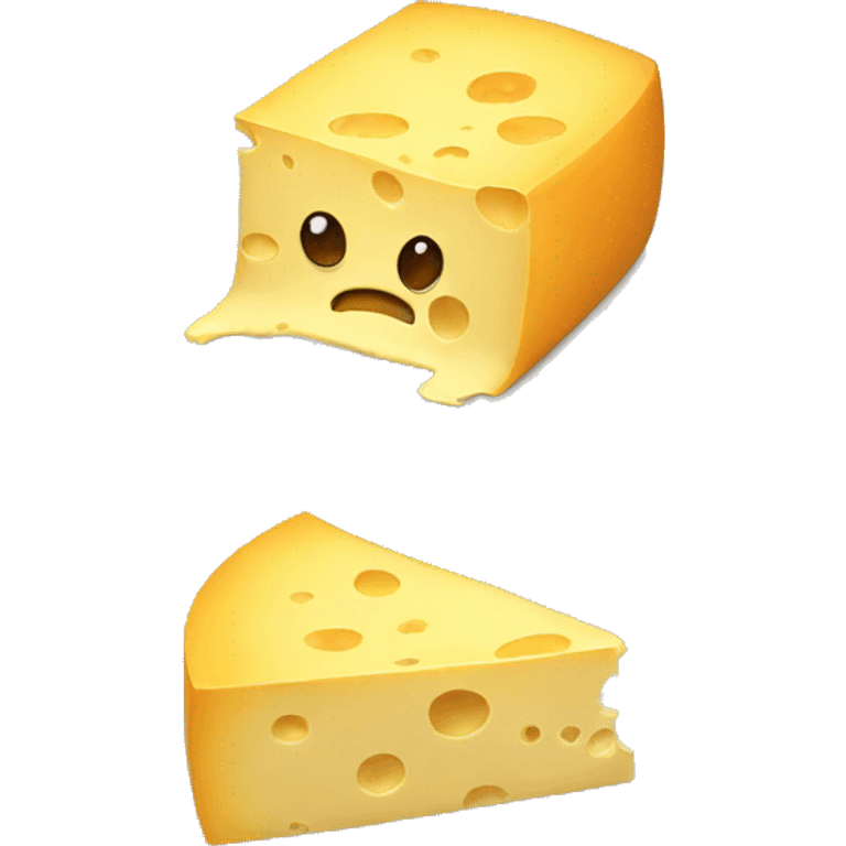 sad cheese emoji