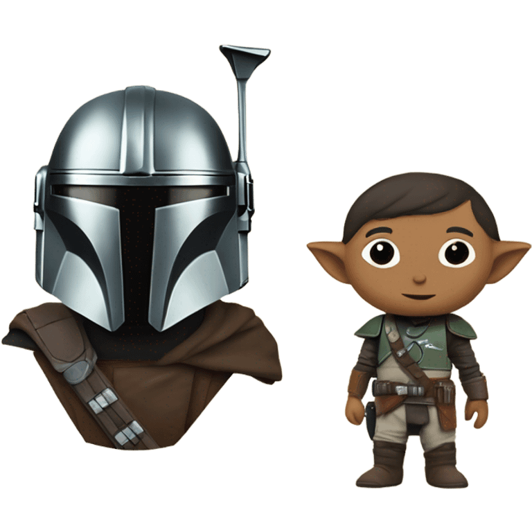 The mandalorian and grogu emoji