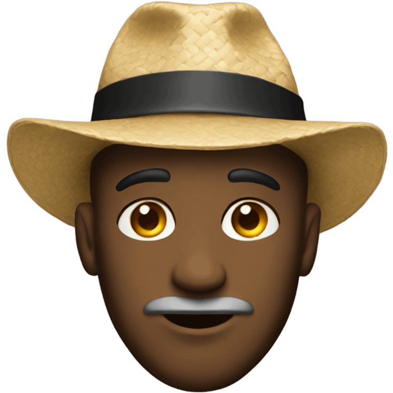 Man wit hat emoji