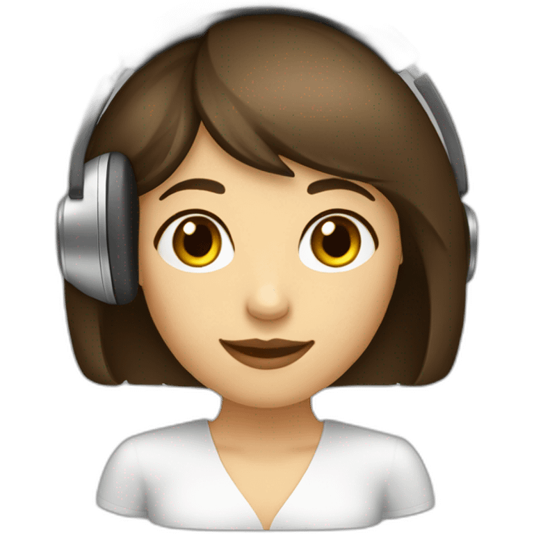 brunette-girl-with-bangs-hair-callcenter-headset emoji