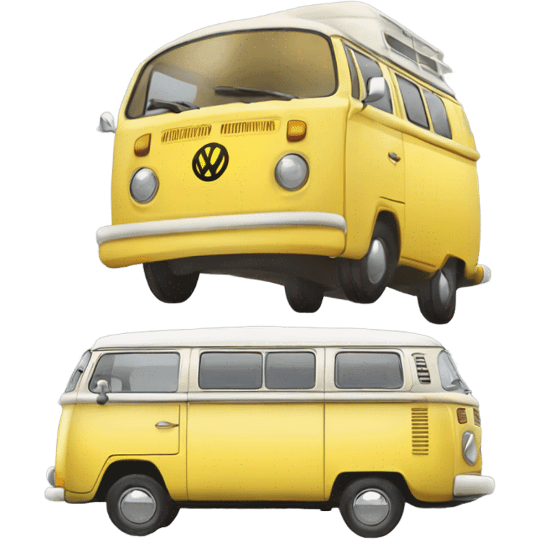 			aesthetic yellow Volkswagen campervan retro emoji