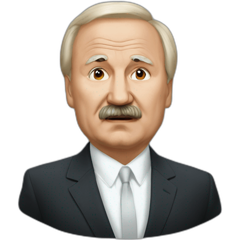 Lukashenko's fear emoji