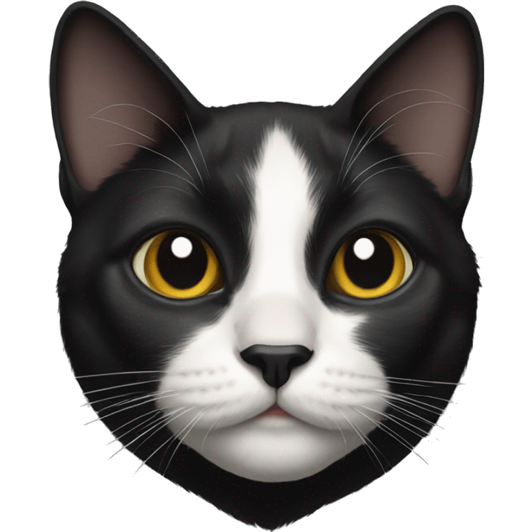 Black cat portrait emoji