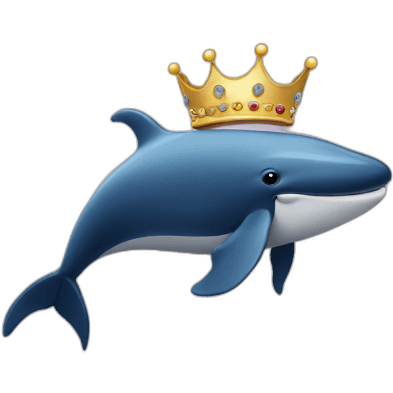 whale-with-crown emoji