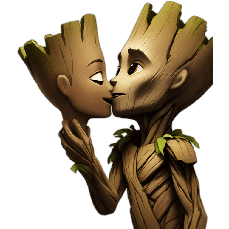 groot kiss emoji