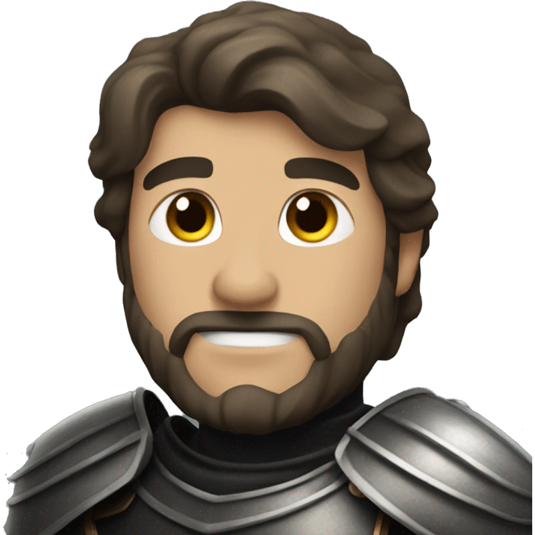 "brave knight in  black armor" emoji