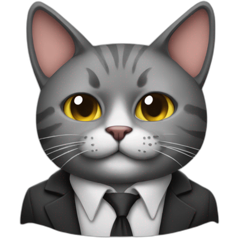 Mafia Cat dealing with drugs emoji