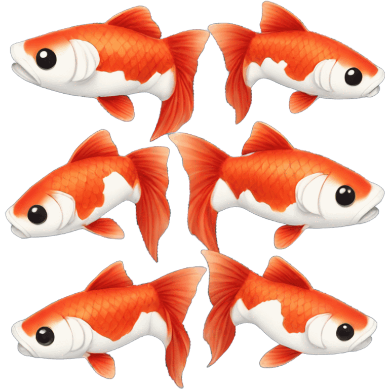 two red koi carp emoji