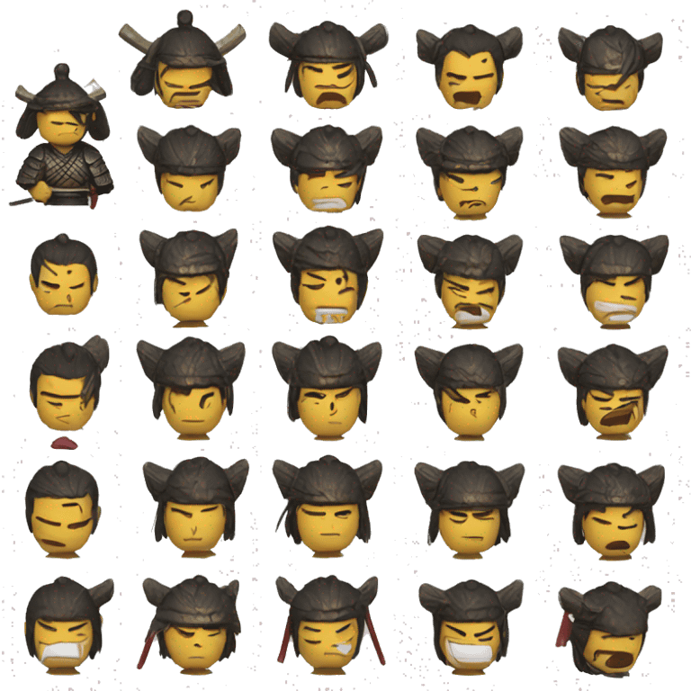 Samurai emotions emoji