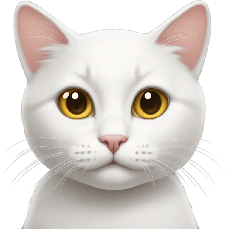 white cute cat emoji