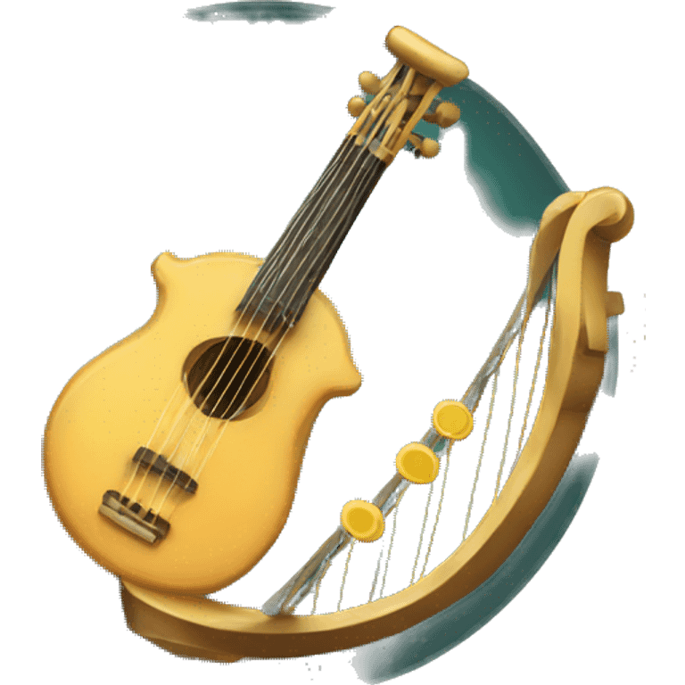 lyre for playing music emoji