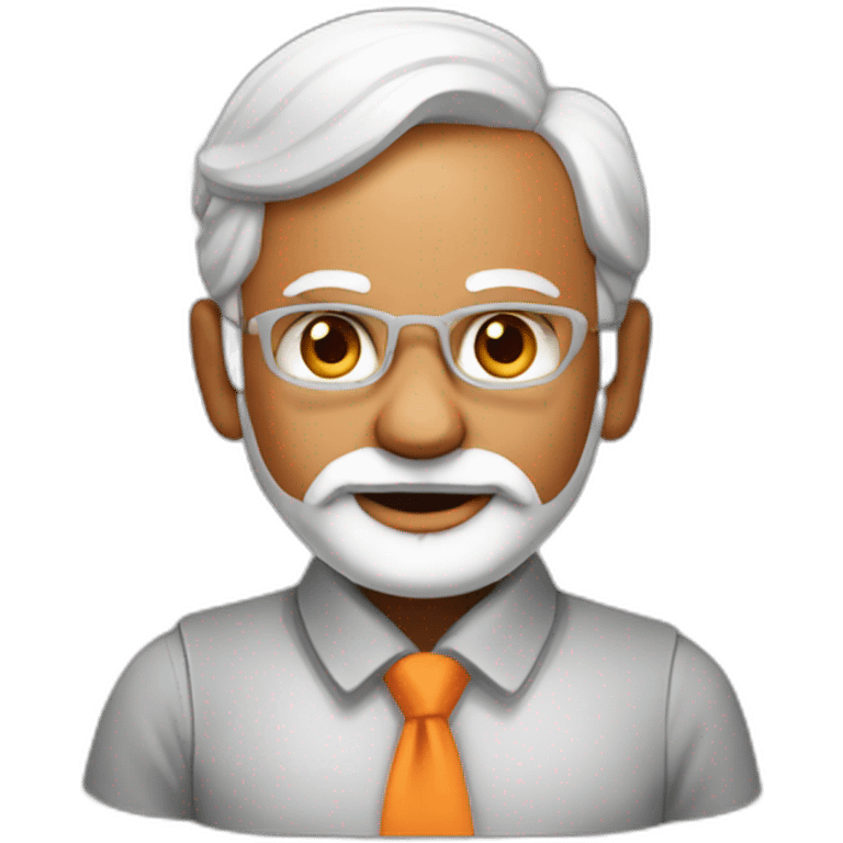 Narendra Modi as a worker  emoji