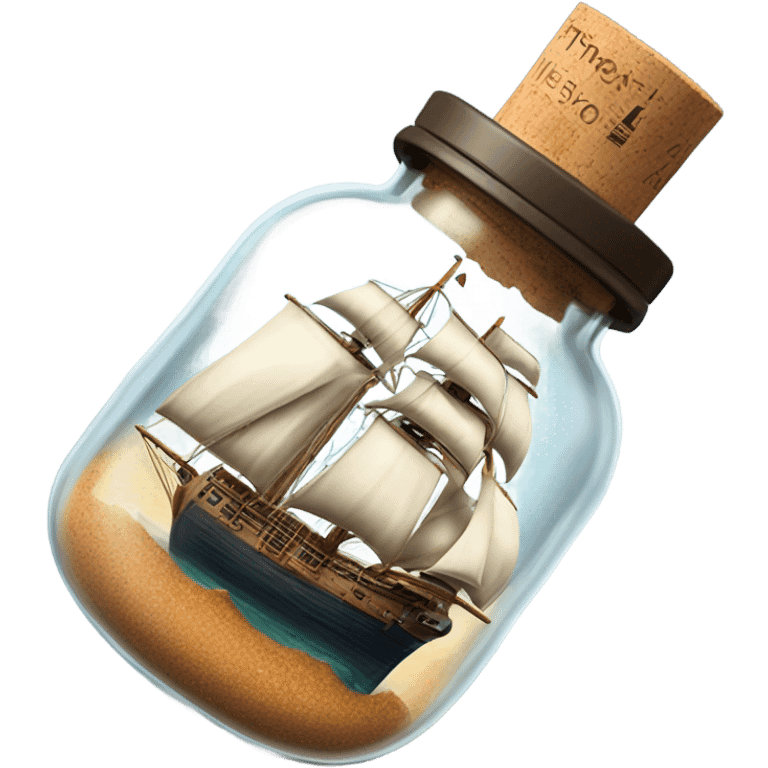 starship in bottle emoji