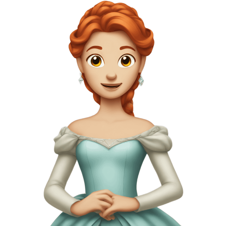 Redhead as a princess  emoji