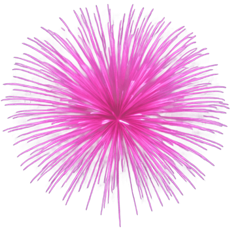 Singular pink firework emoji