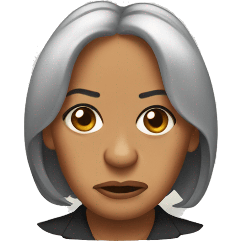 kamala harris frown emoji