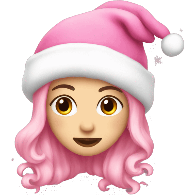 Christmas aesthetic pink emoji