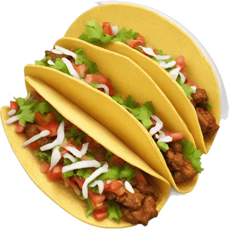 Plate of street tacos emoji