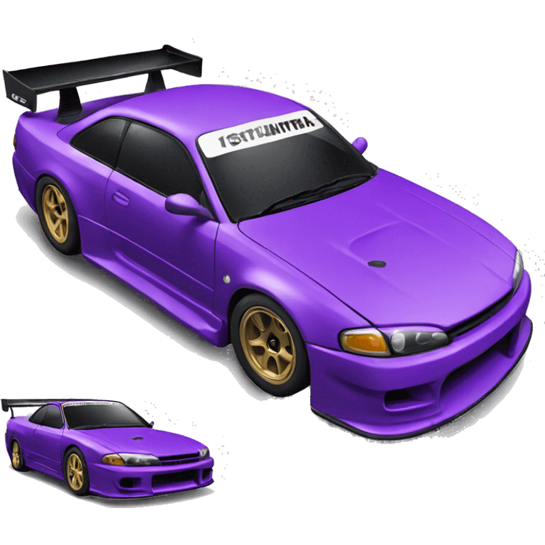 purple race car s14 emoji