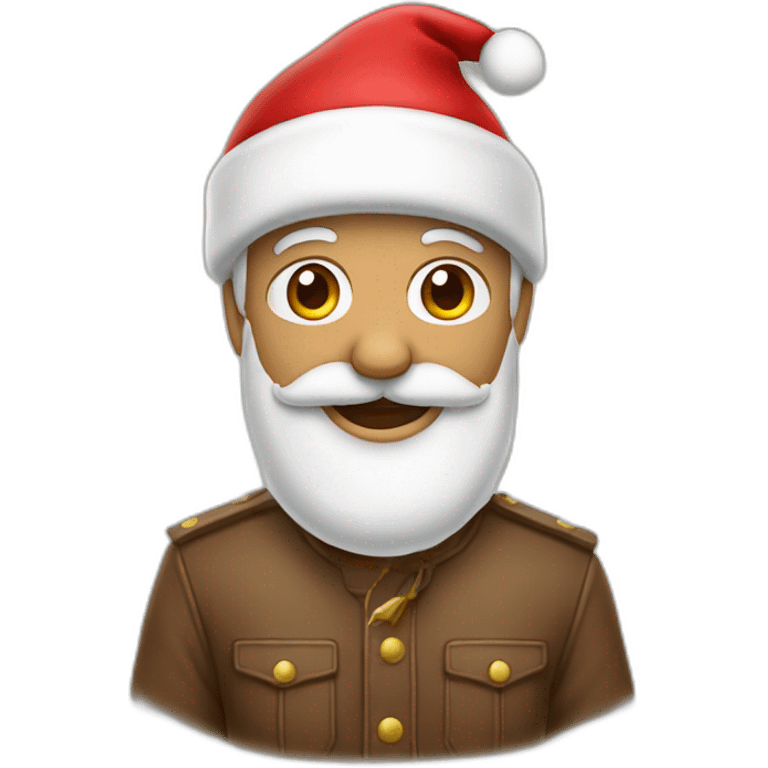 muela con gorro de papa noel emoji