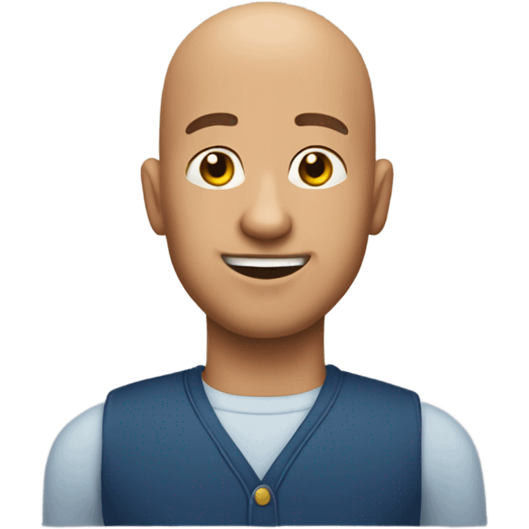 Bald mailman  emoji