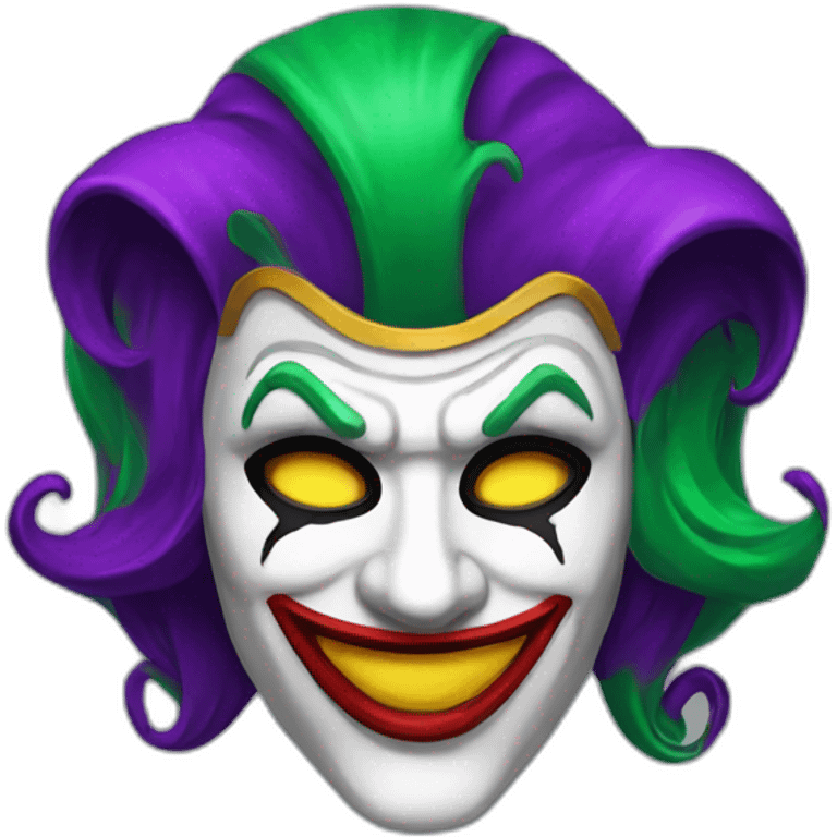 Masque jocker emoji